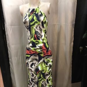 Animal print mermaid dress